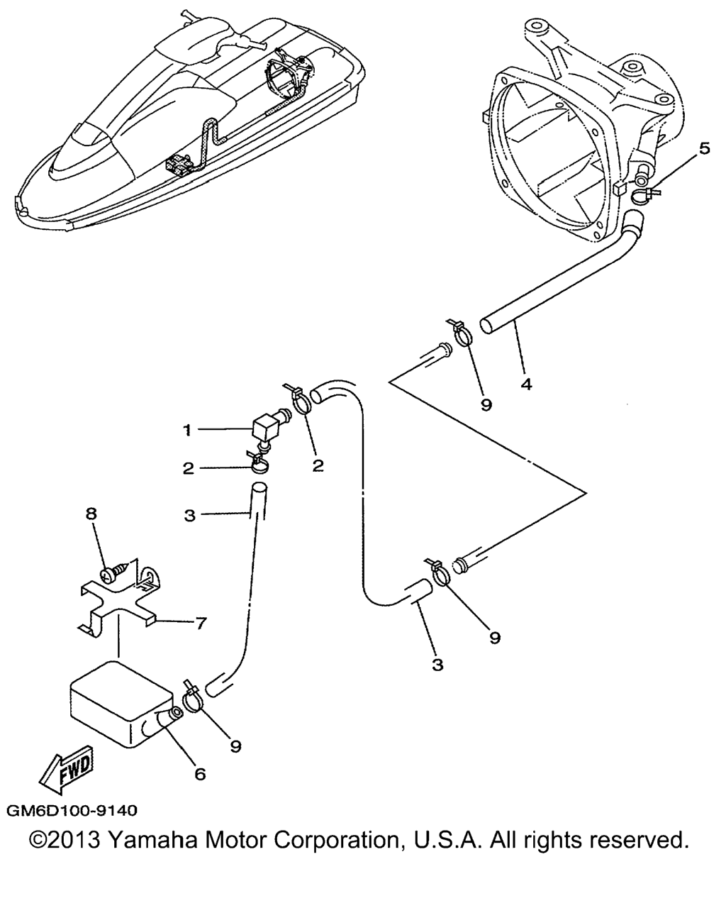 Схема узла Корпус Палуба