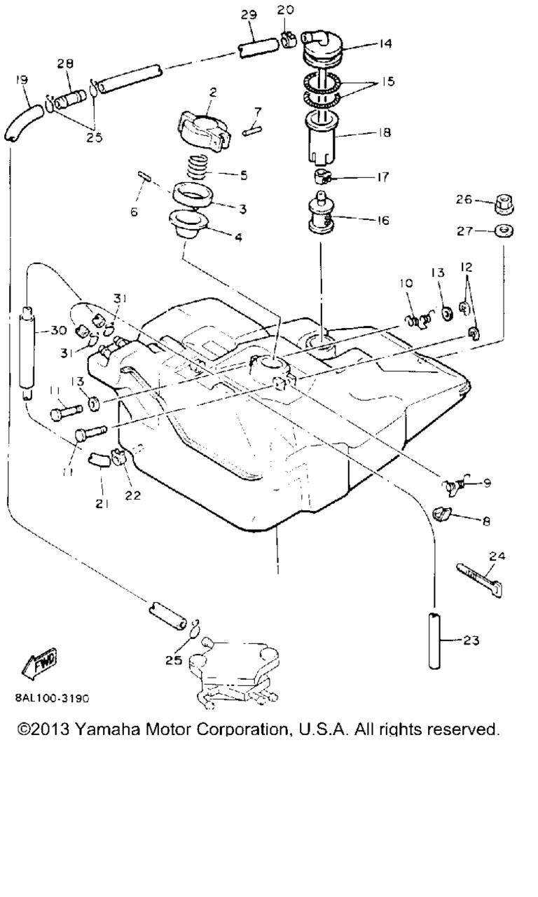 Схема узла Топливные Баки
