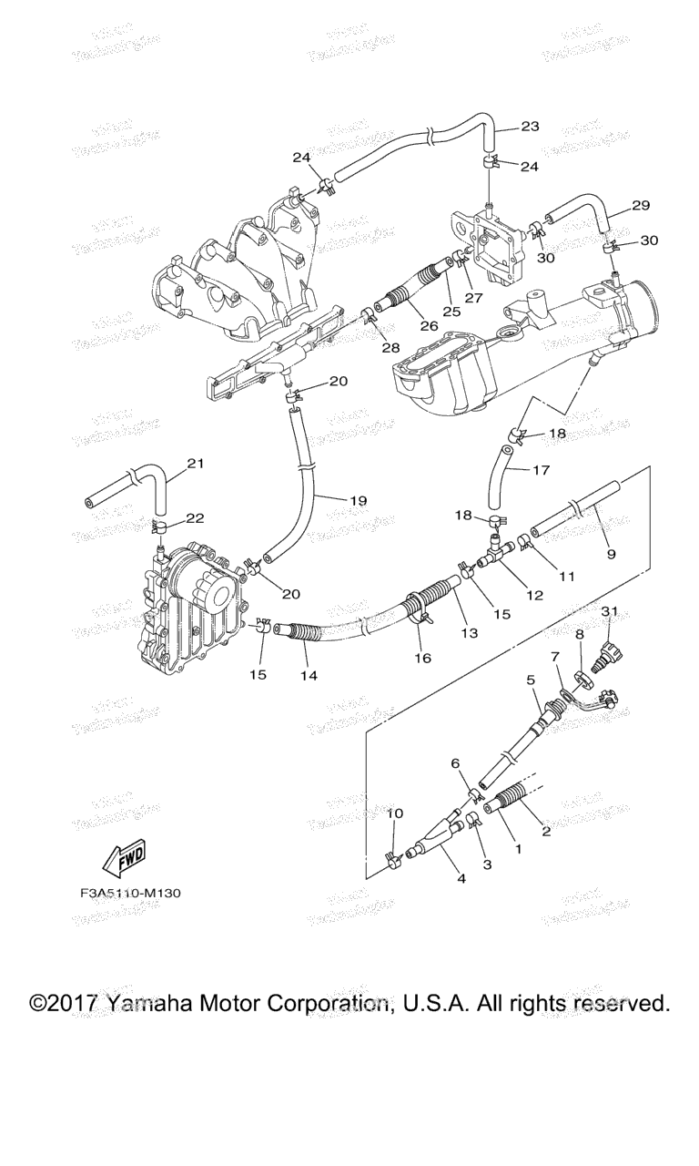 Схема узла Выпускные Системы 2