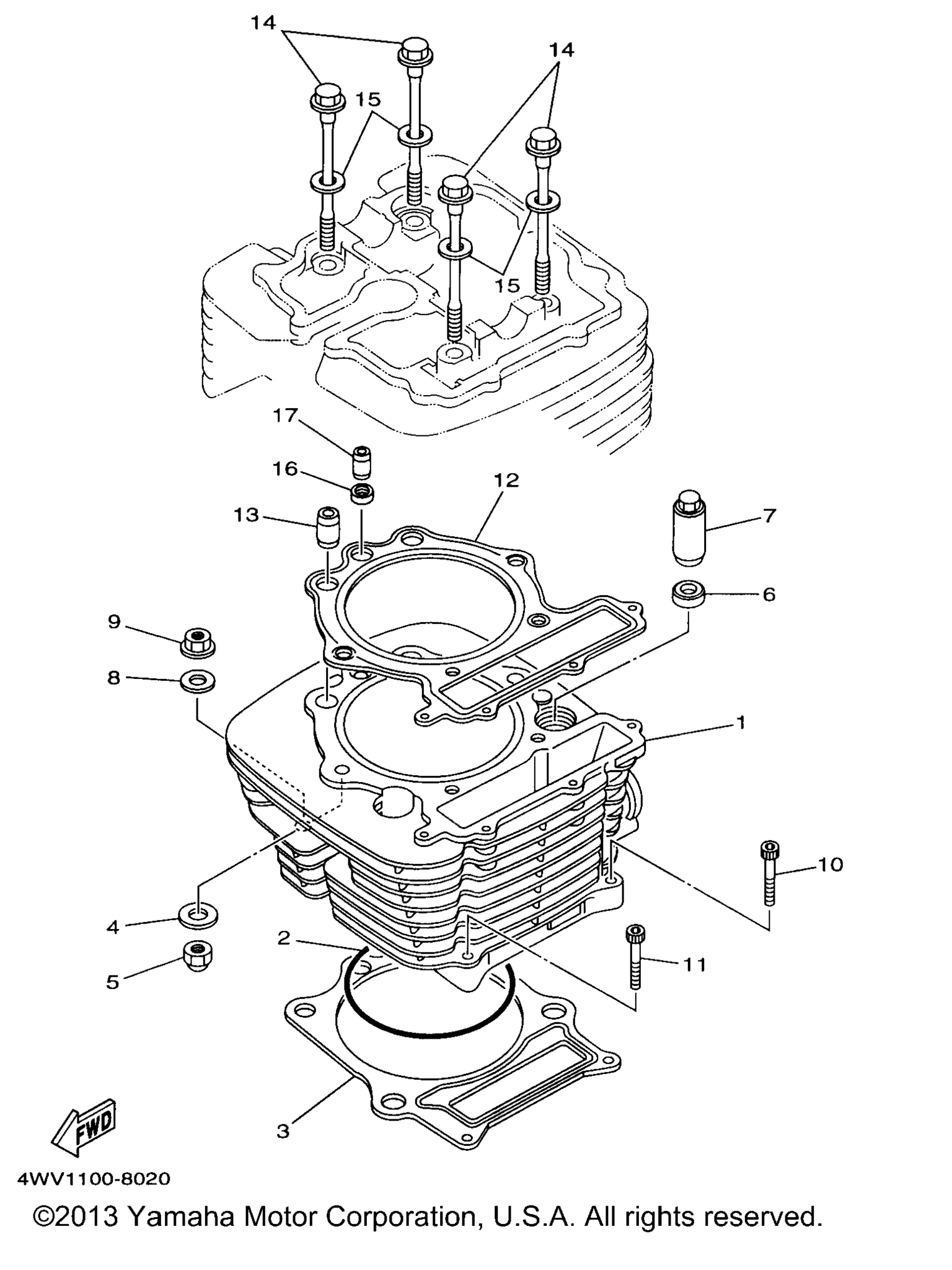 Схема узла Цилиндры
