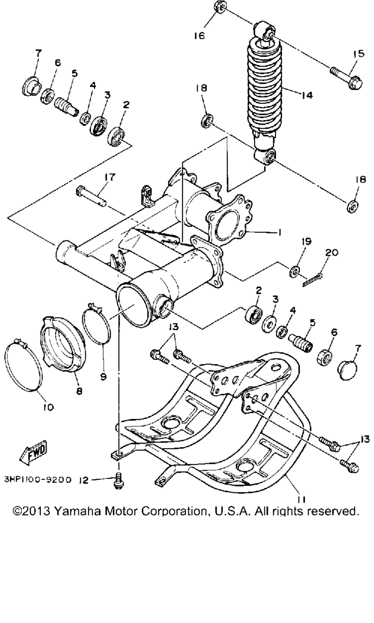 Схема узла Маятник-Задний Амортизатор
