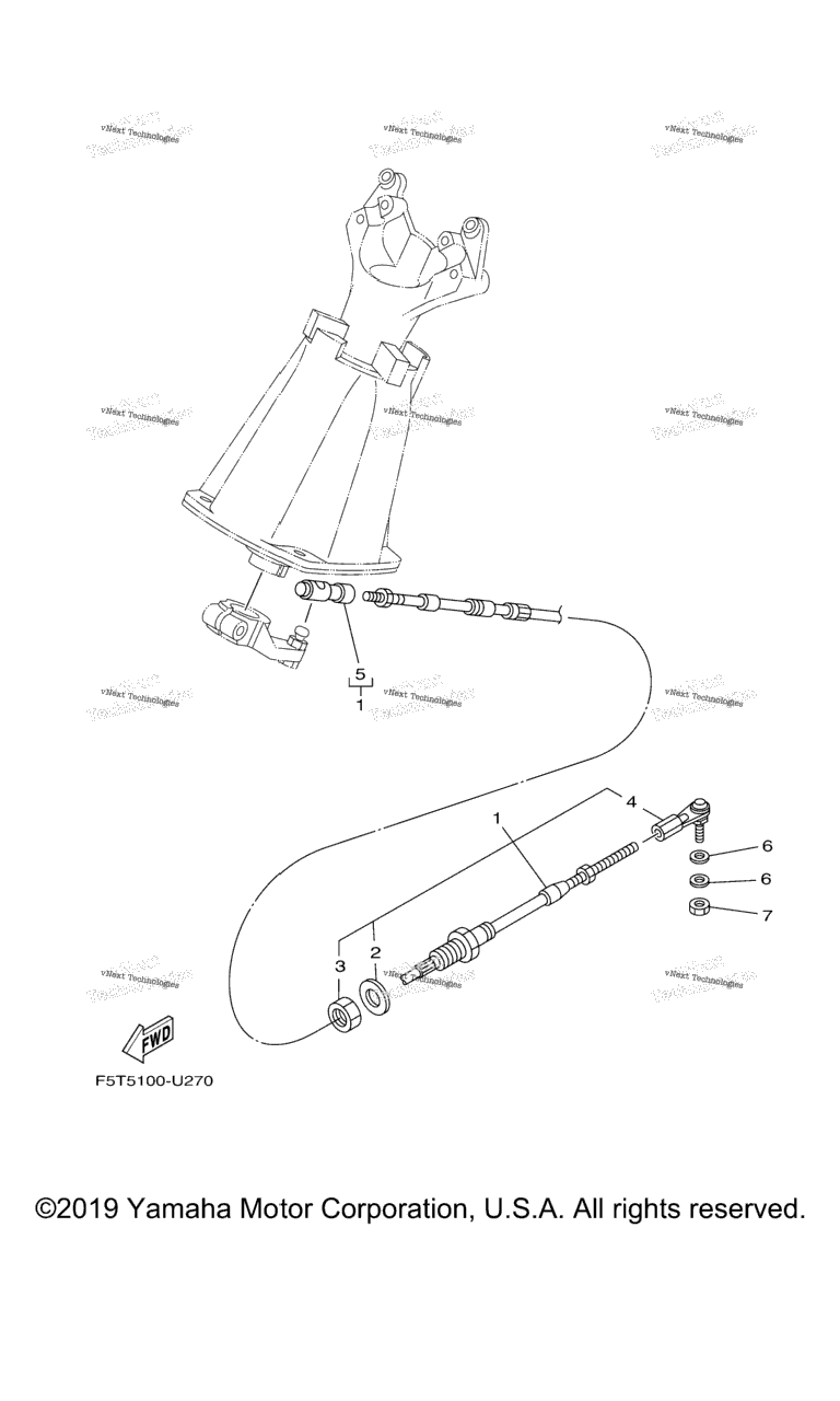 Схема узла Управляющий Трос