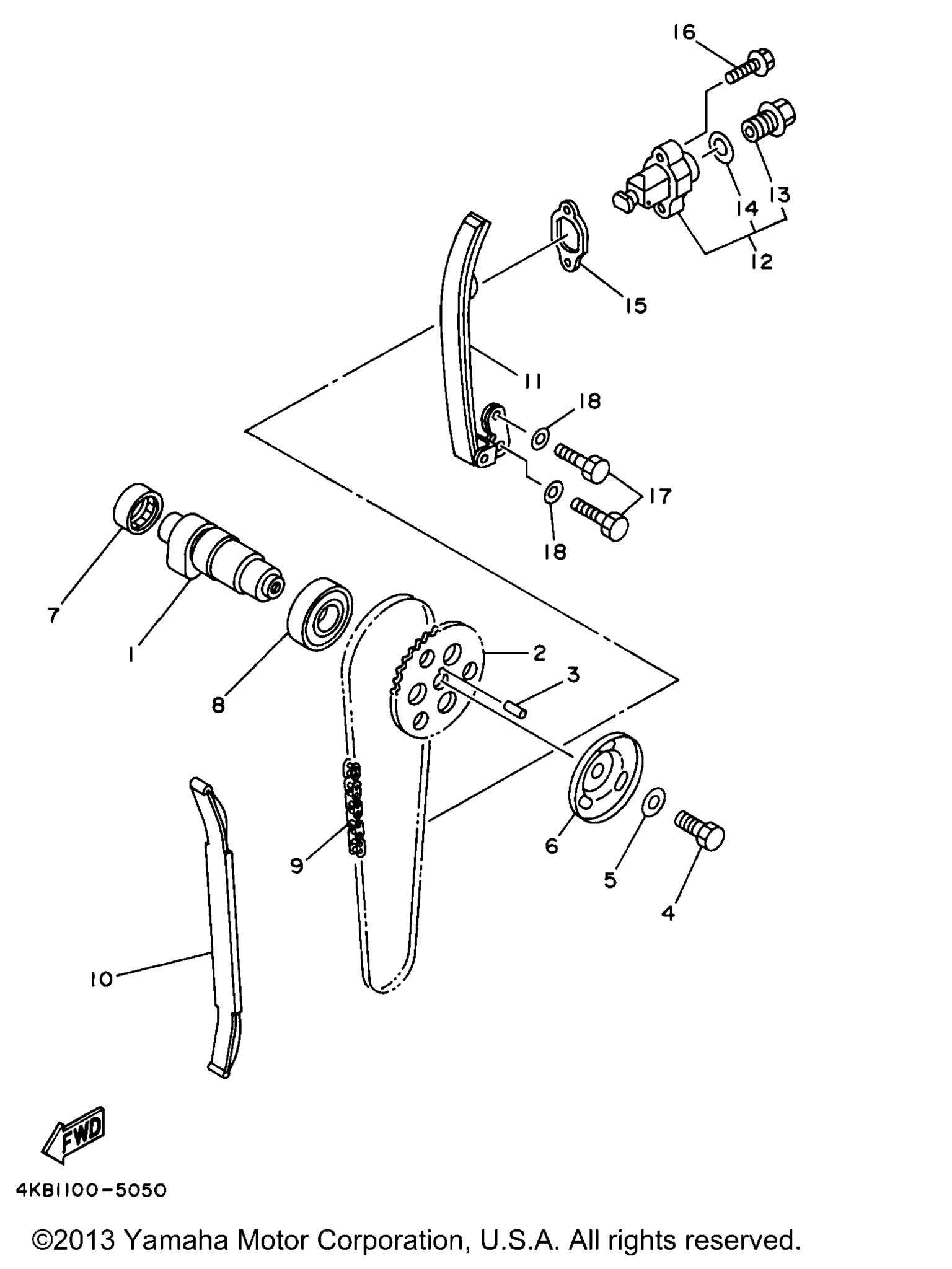 Схема узла Цепь Распределительного Вала