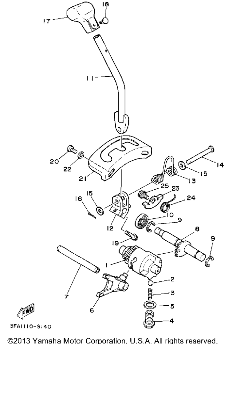 Схема узла Сдвиговой Кулак-Вилка