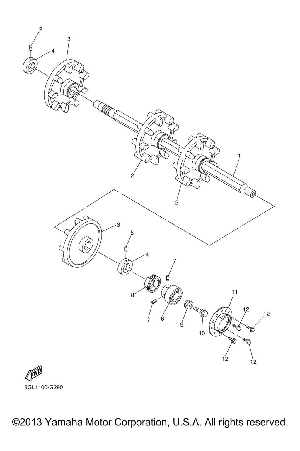 Схема узла Привод Гусеницы 1