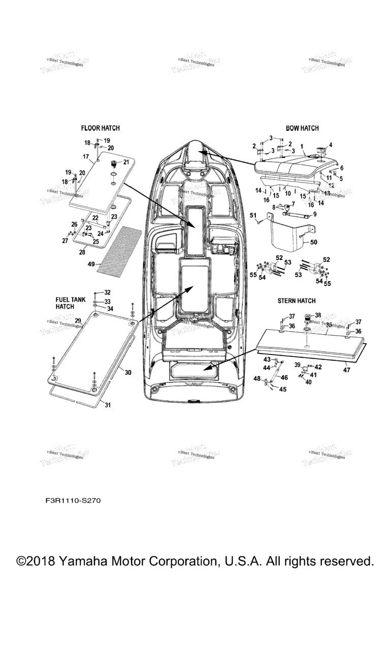 Схема узла Люки Палубы 1