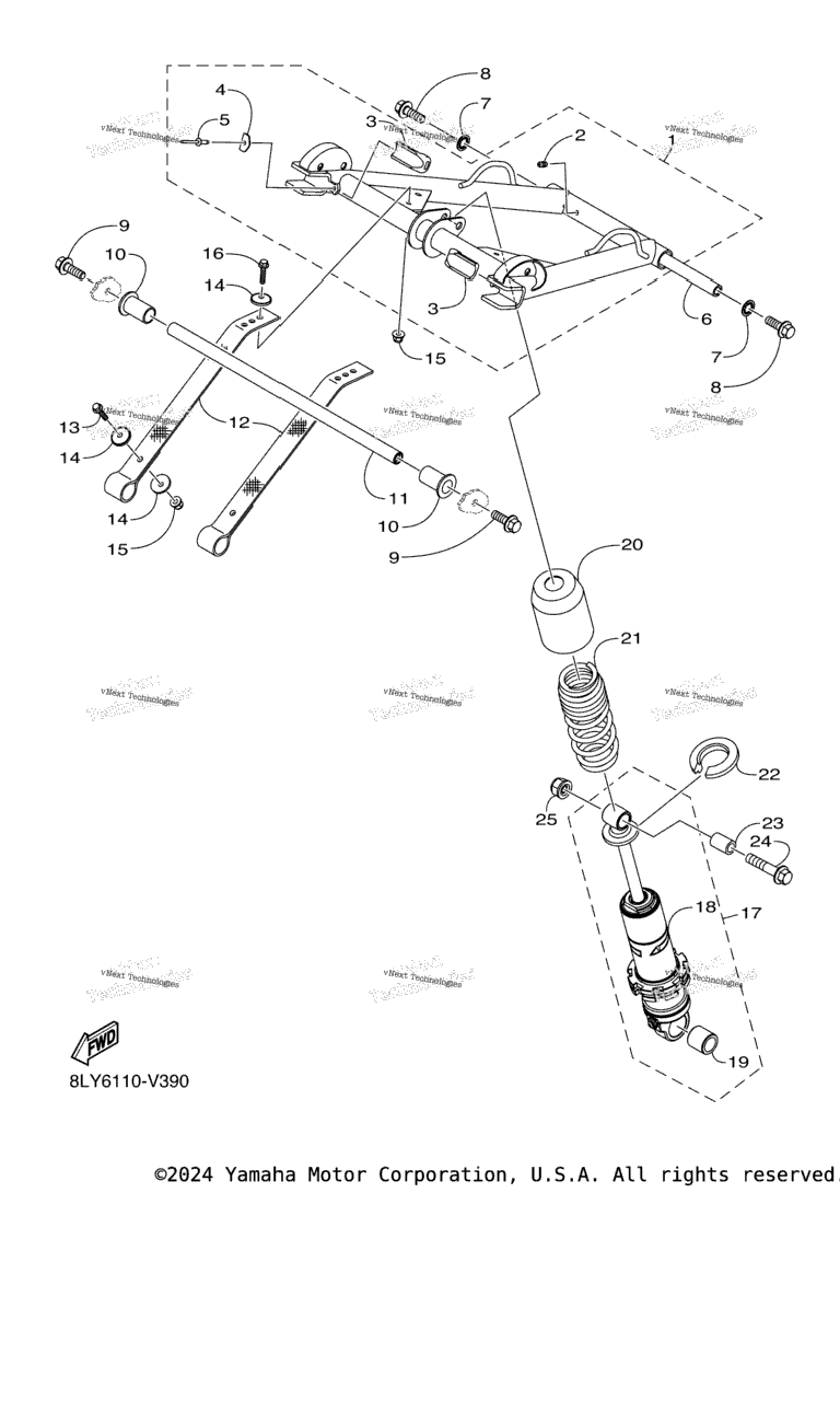 Схема узла Подвеска Гусеничного Трака 3