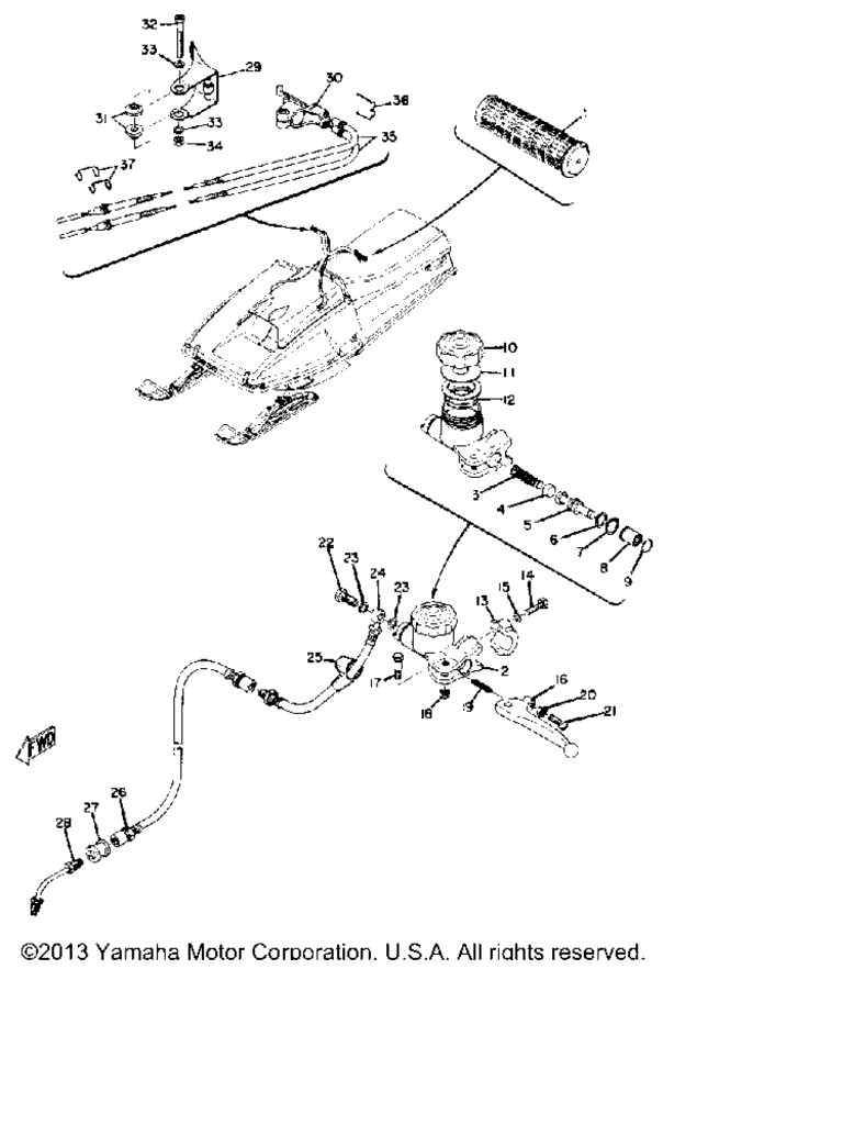 Схема узла Главный Цилиндр - Провод