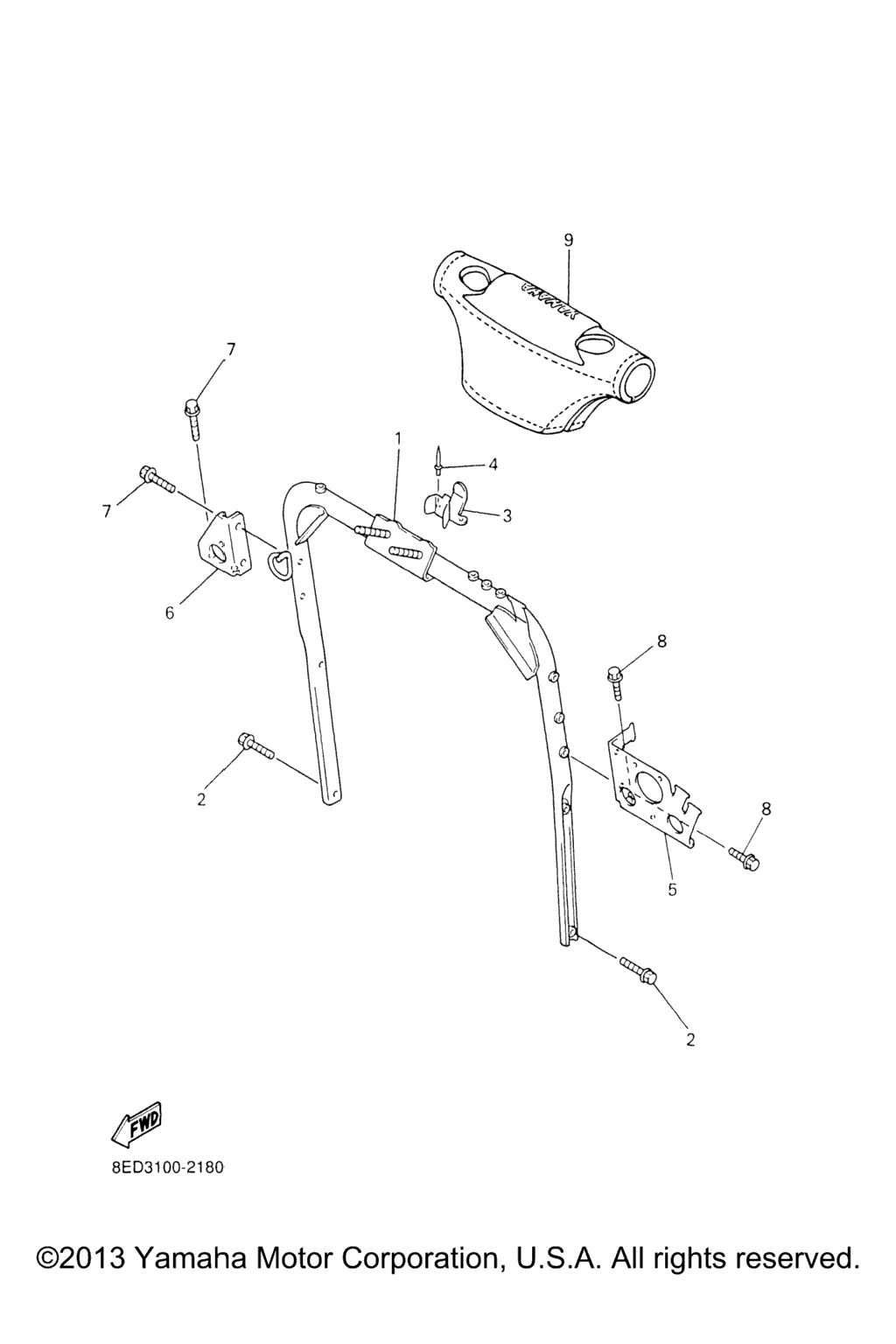 Схема узла Рулевые Ворота