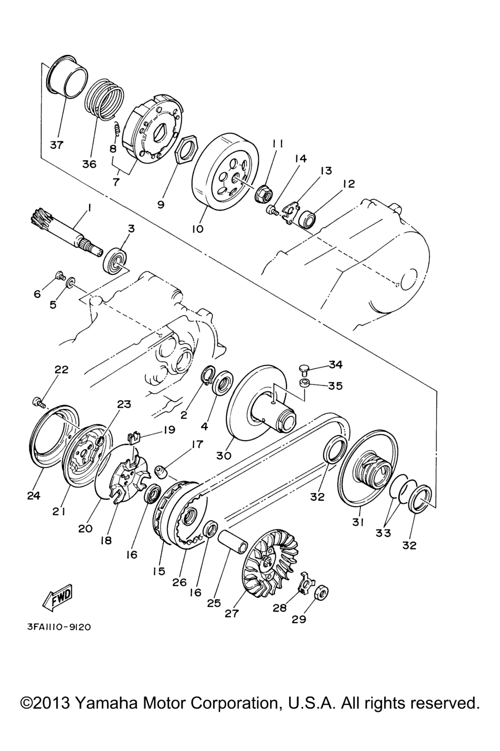 Схема узла Сцепление