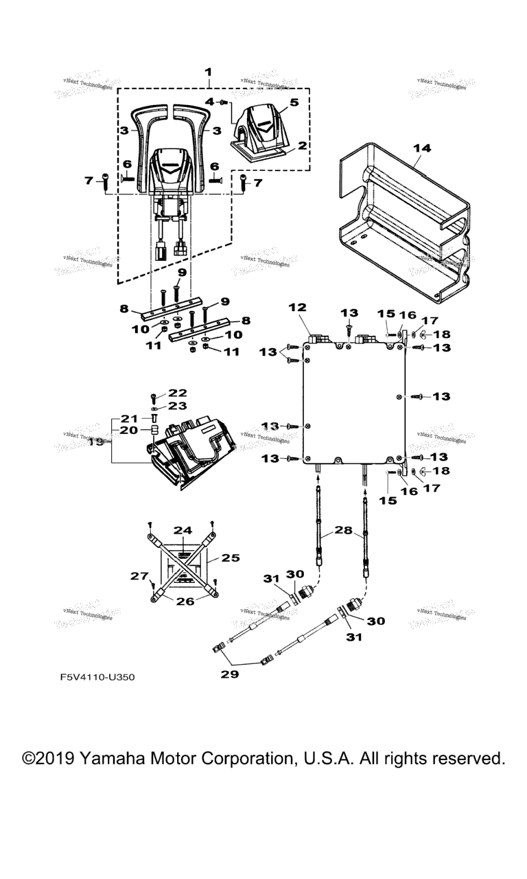 Схема узла Управляющий Трос