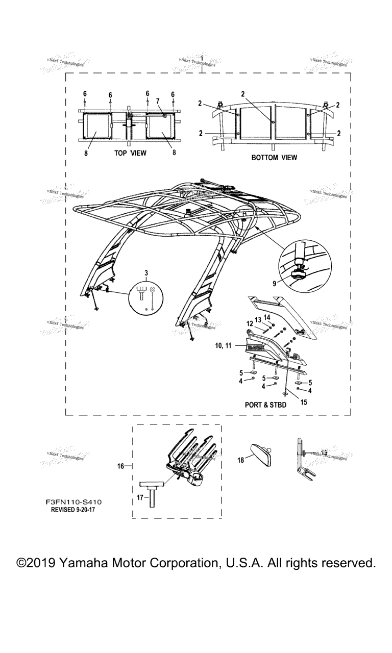 Схема узла Винтовая Башня Для Вейкбординга