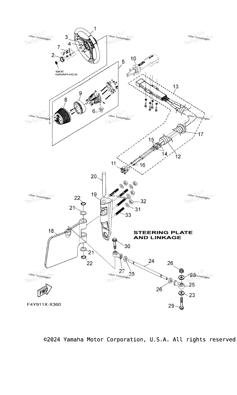 Схема узла Рулевая Система