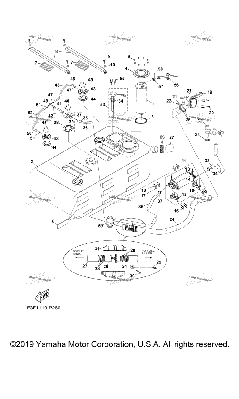 Схема узла Топливные Баки