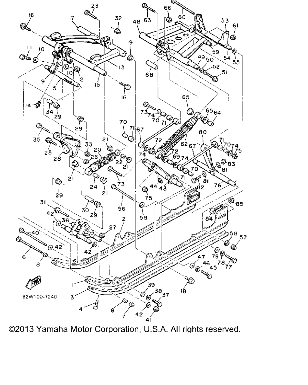 Схема узла Подвеска Гусеницы 2