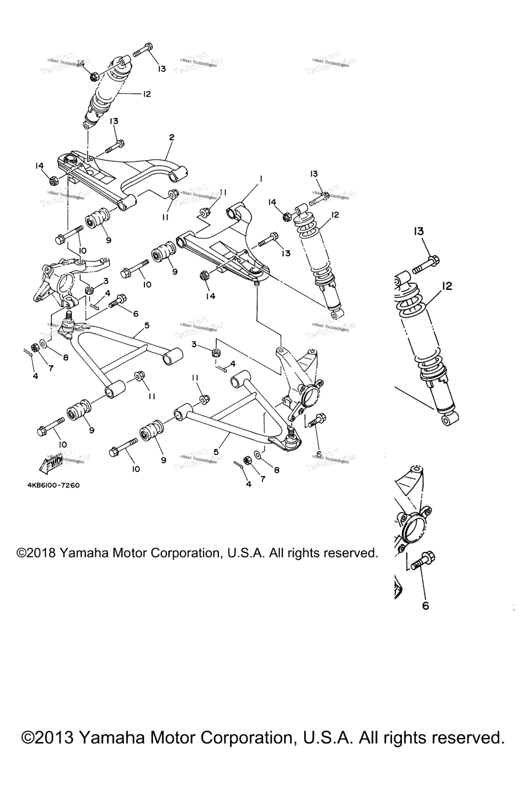 Схема узла Передняяsuspension Wheel