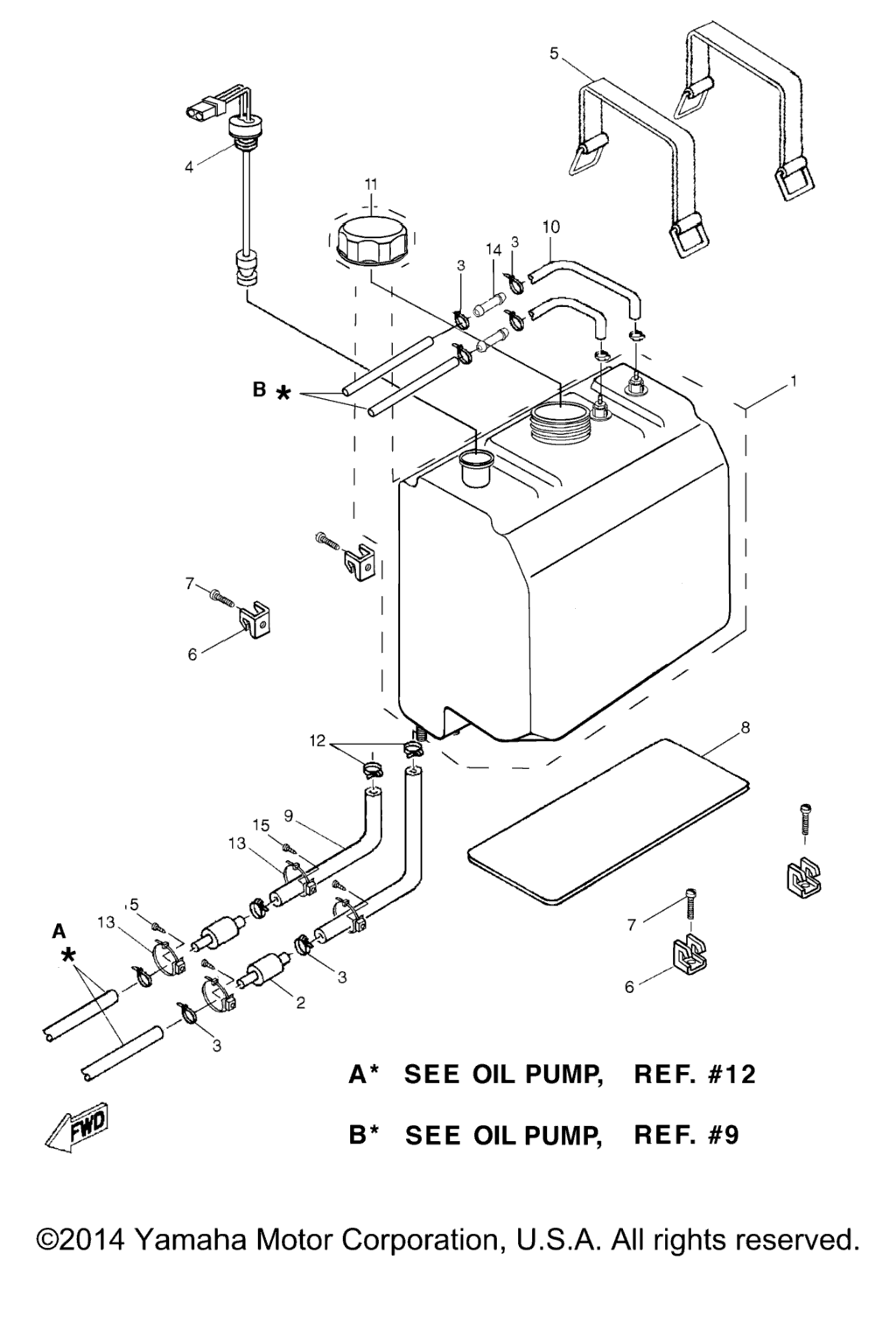 Схема узла Бак Для Масла