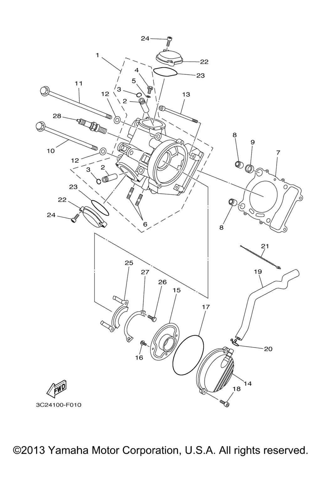 Схема узла Головка Цилиндра