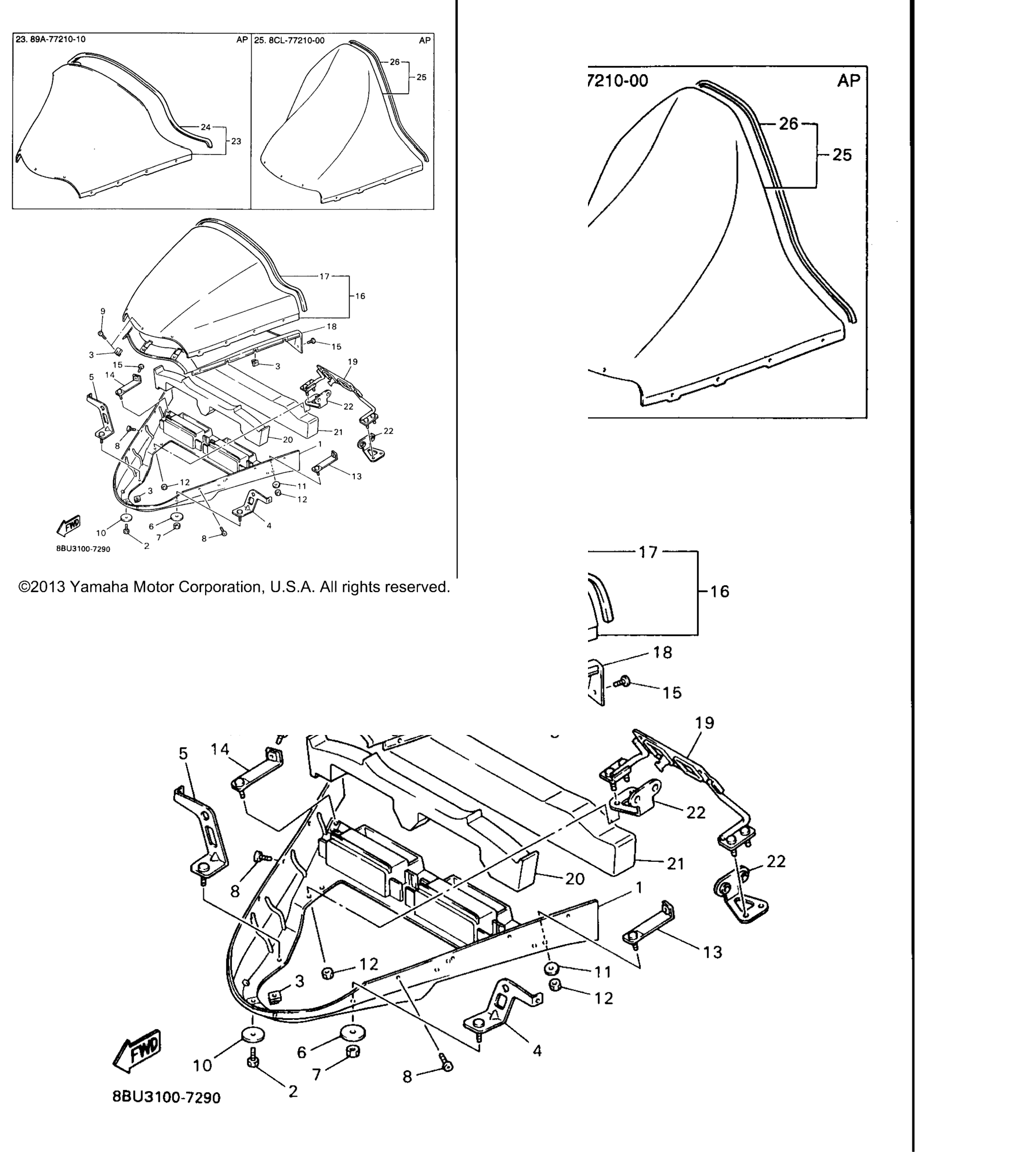 Схема узла Стекло Ветровое