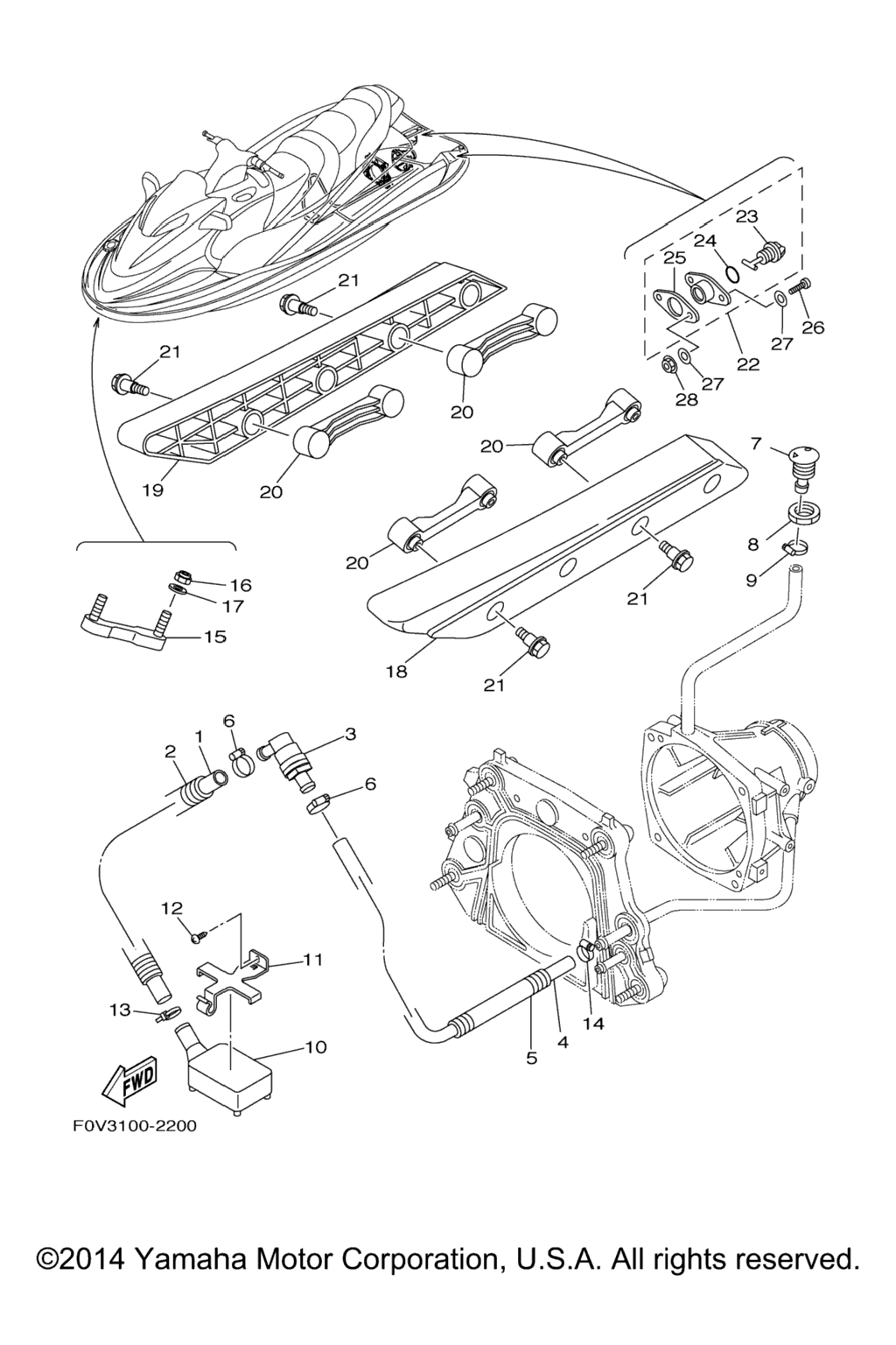 Схема узла Корпус Палуба
