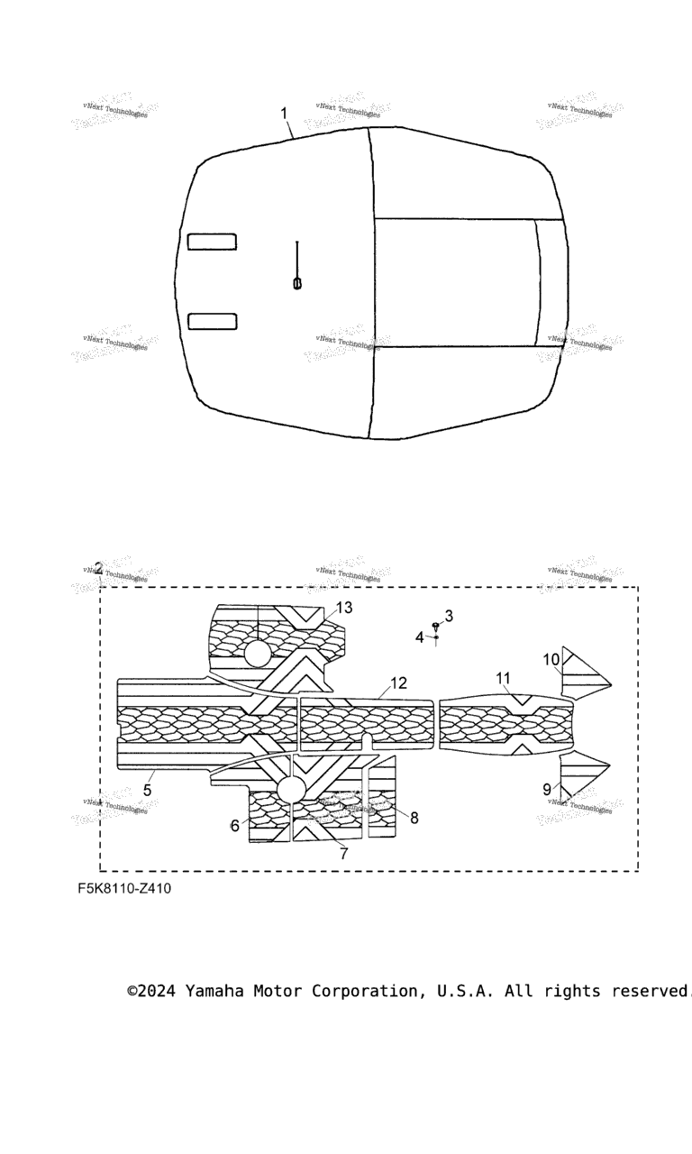 Схема узла Бимини Топы / Коврики