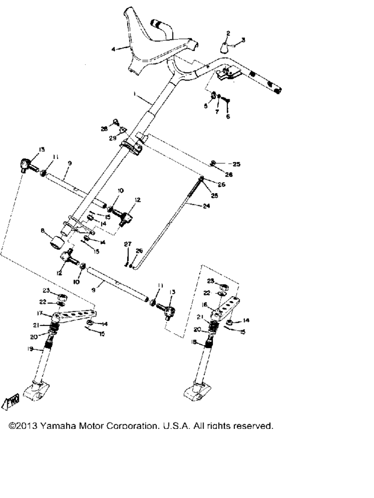 Схема узла Рулевая Система