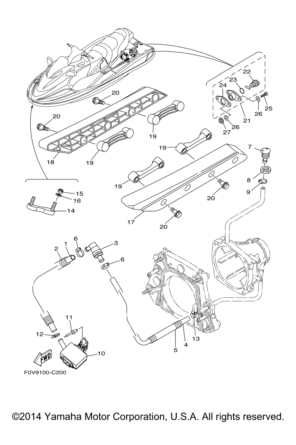 Схема узла Корпус Палуба