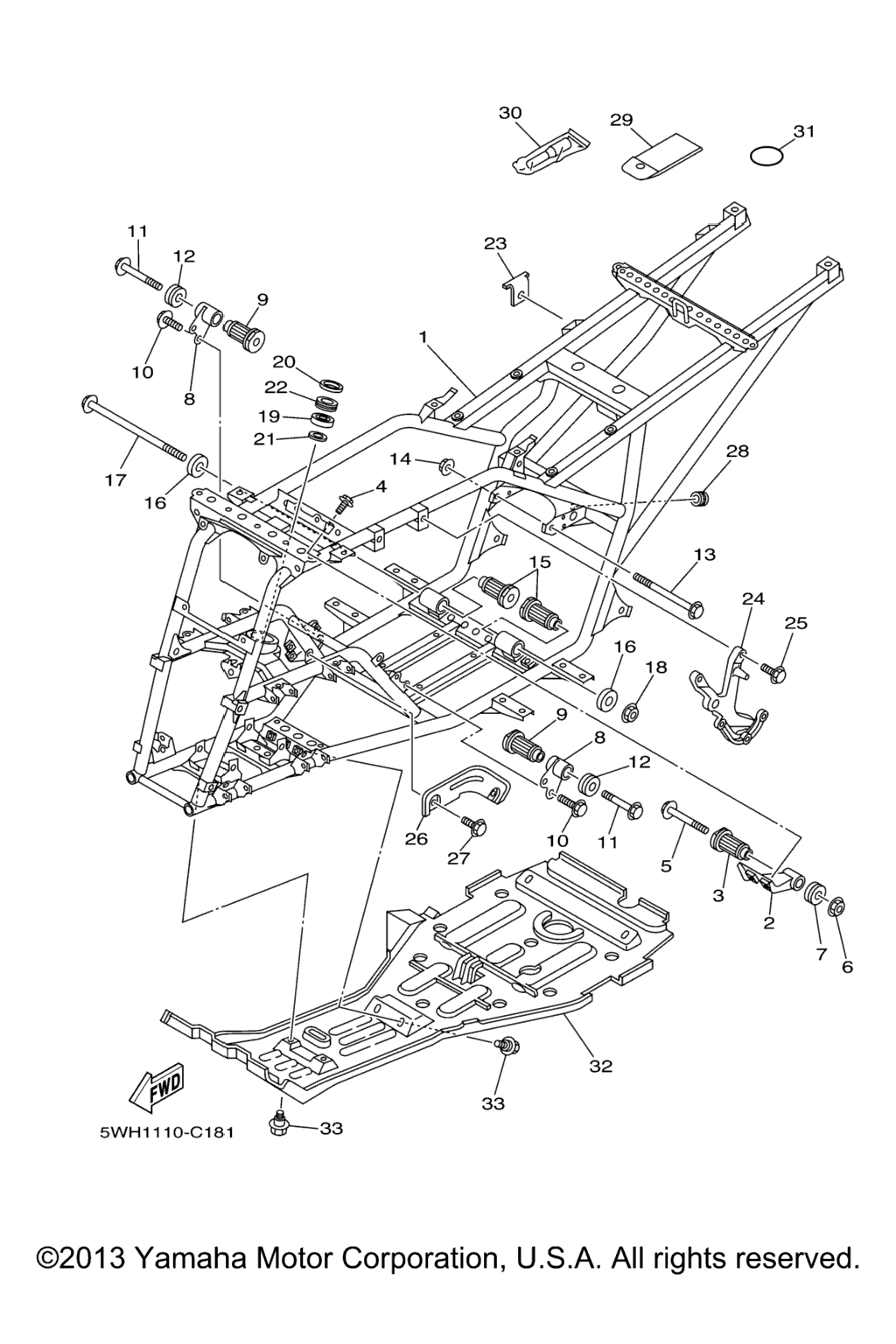 Схема узла Рама