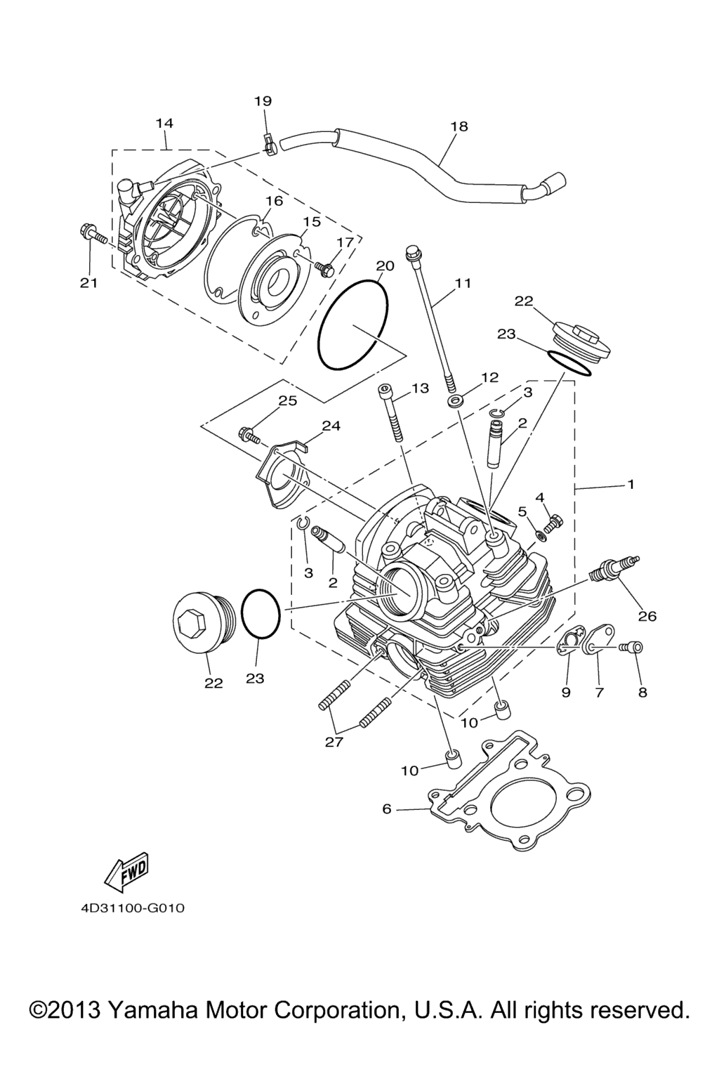 Схема узла Головка Цилиндра