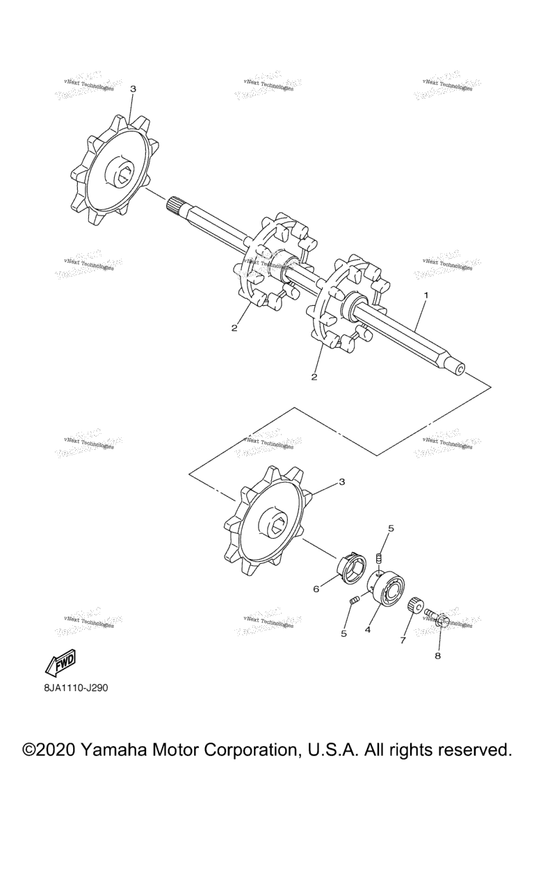Схема узла Привод Гусеницы 1