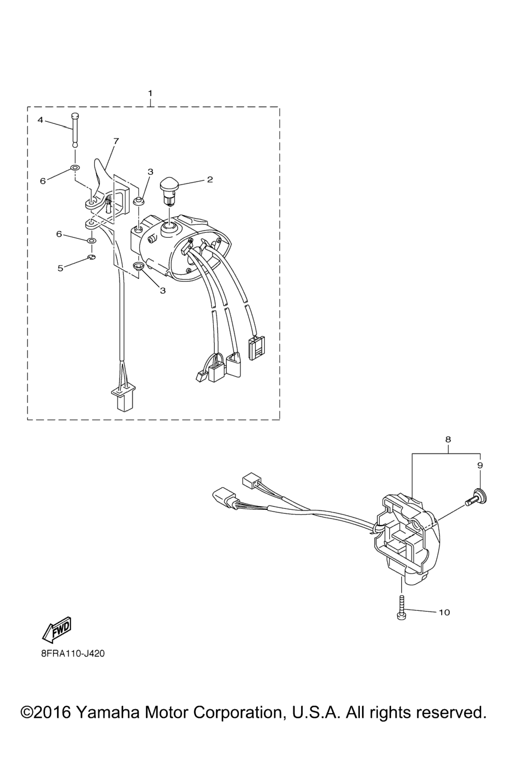 Схема узла Рычаг Переключения Ручки