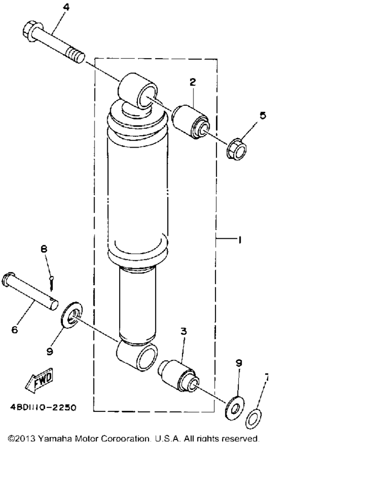 Схема узла Задние Амортизаторы