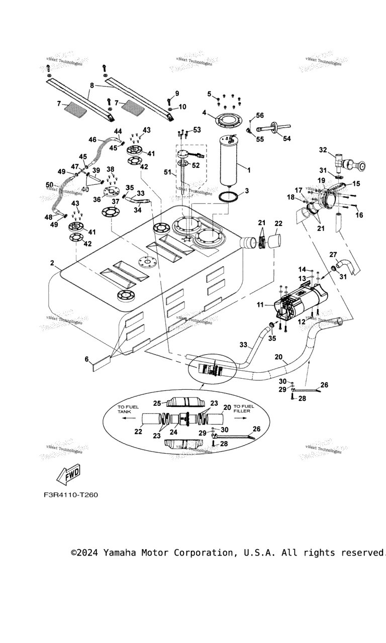 Схема узла Топливные Баки