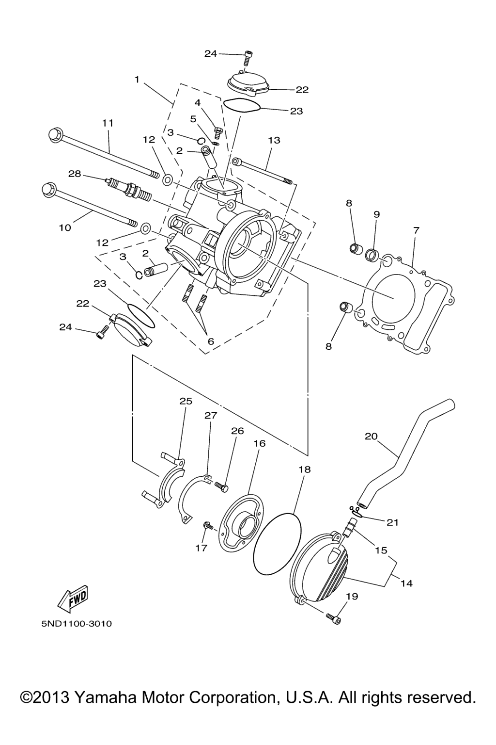 Схема узла Головка Цилиндра