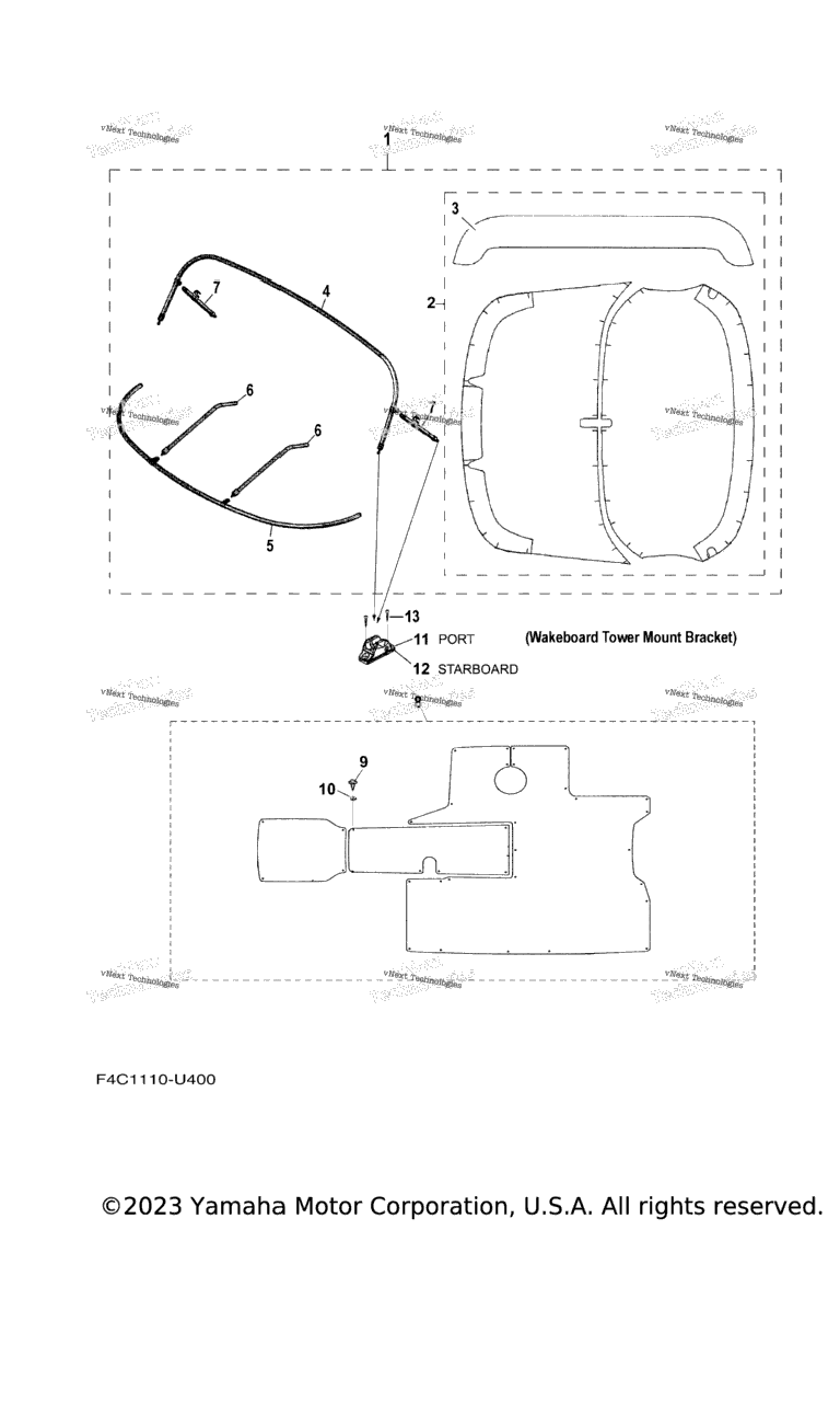 Схема узла Бимини Топы / Коврики