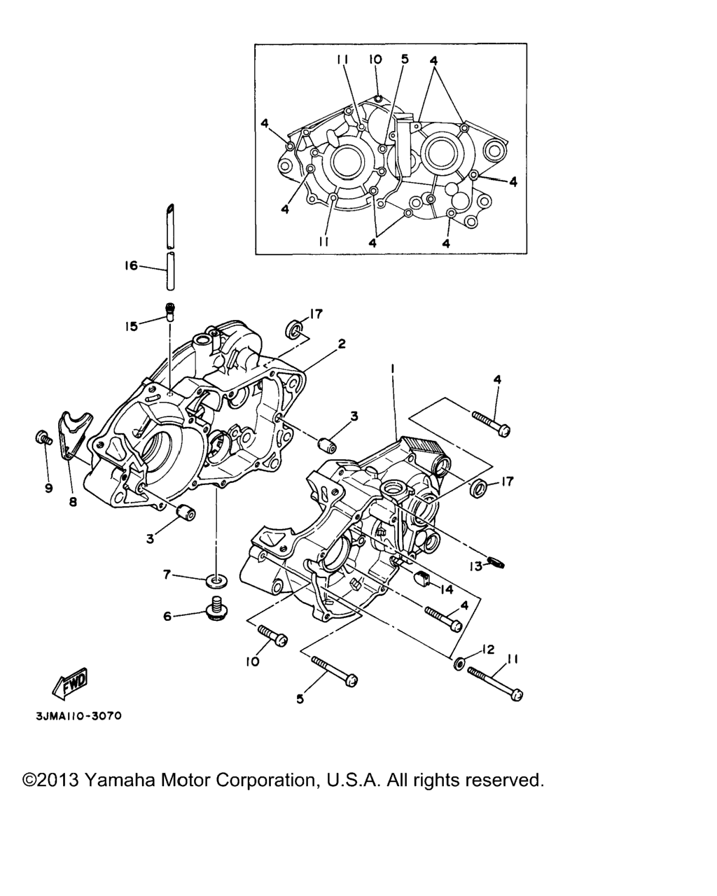 Схема узла Корпус Двигателя