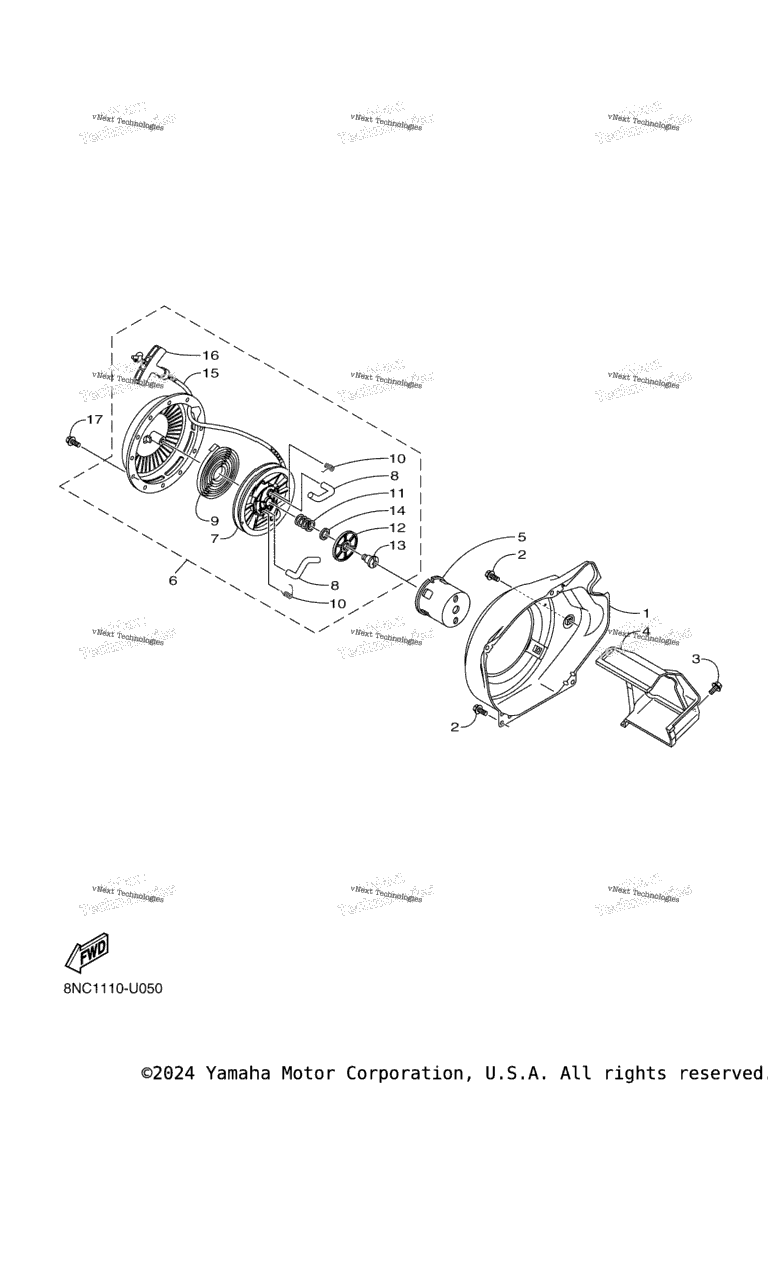 Схема узла Воздушный Щиток И Стартер