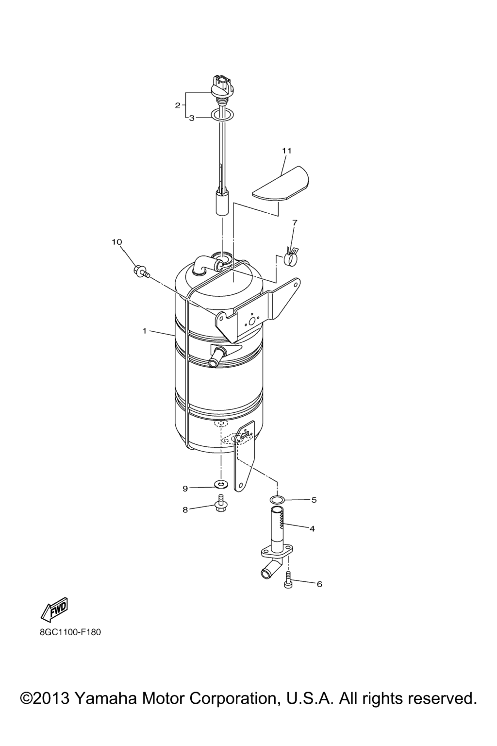 Схема узла Бак Для Масла