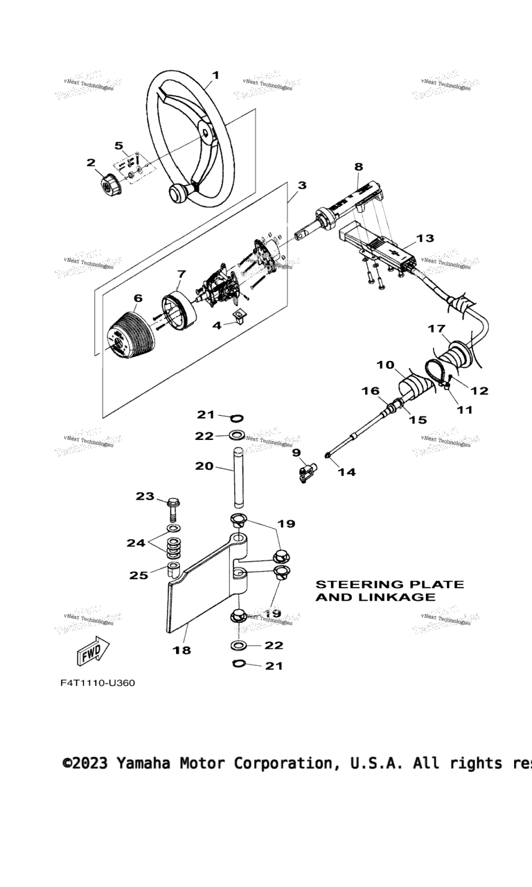 Схема узла Рулевая Система
