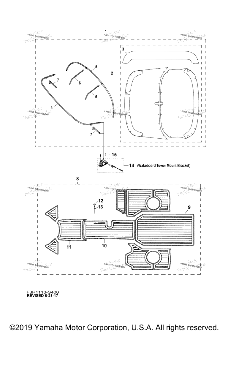 Схема узла Бимини Топы / Коврики