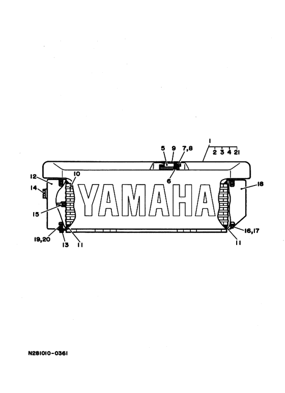 Схема узла Водоохладитель Для Yamaha Md1250K
