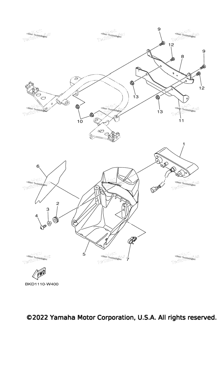 Схема узла Задние Фонари