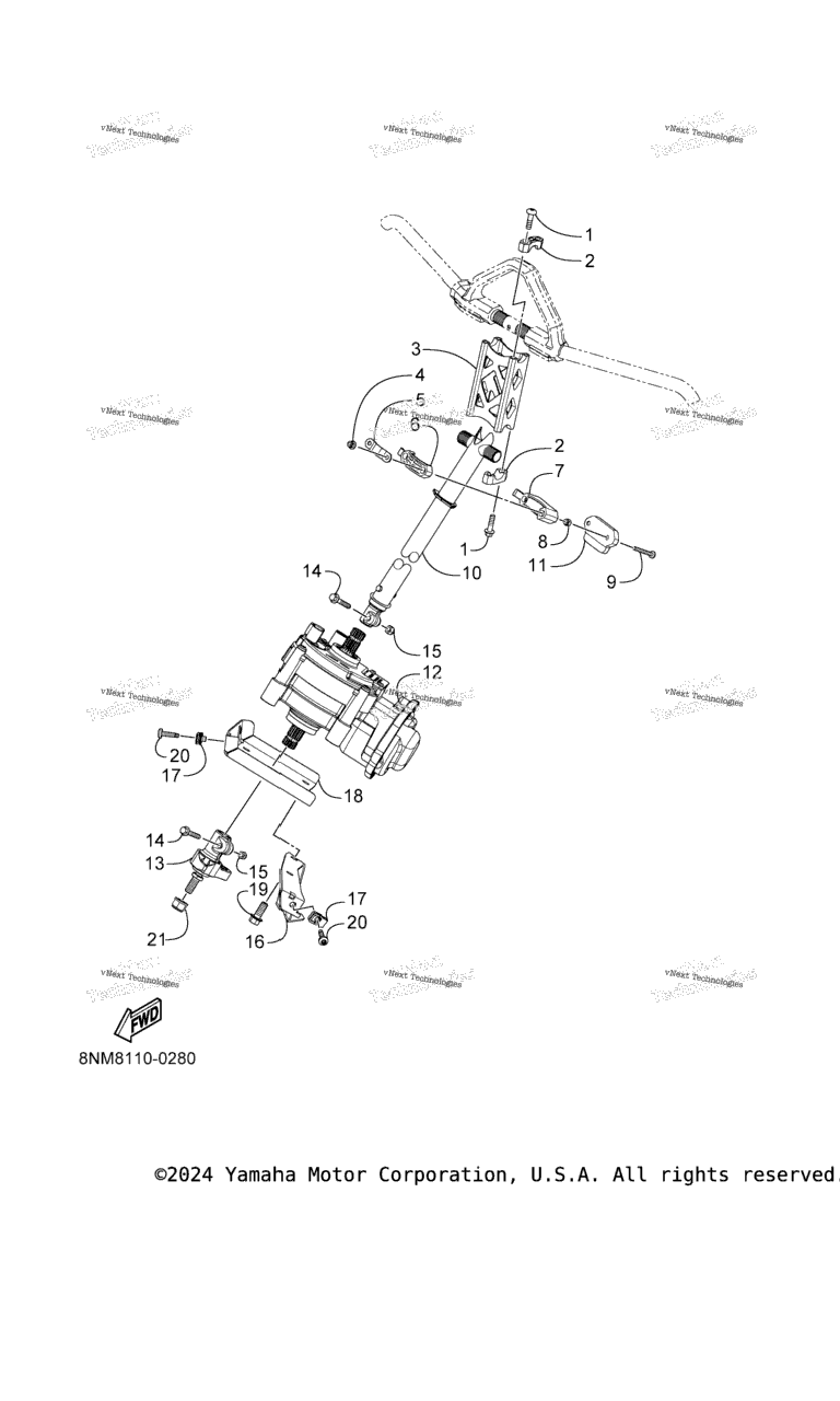 Схема узла Рулевое Управление 2