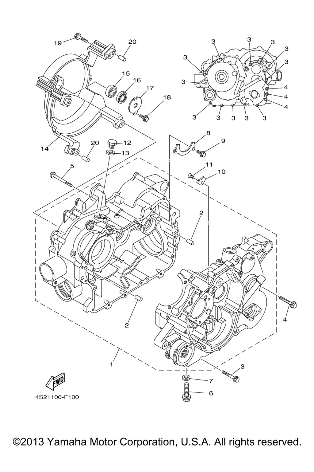 Схема узла Корпус Двигателя