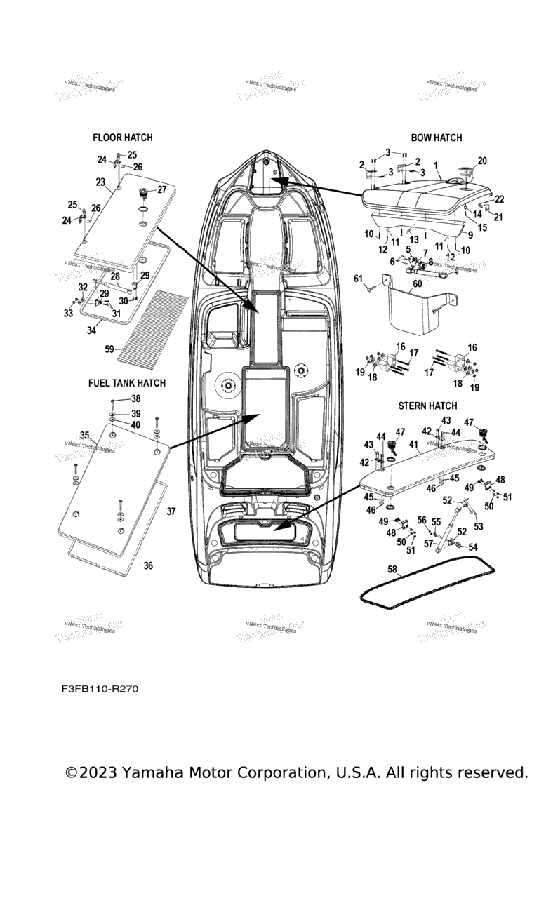 Схема узла Люки Палубы 1