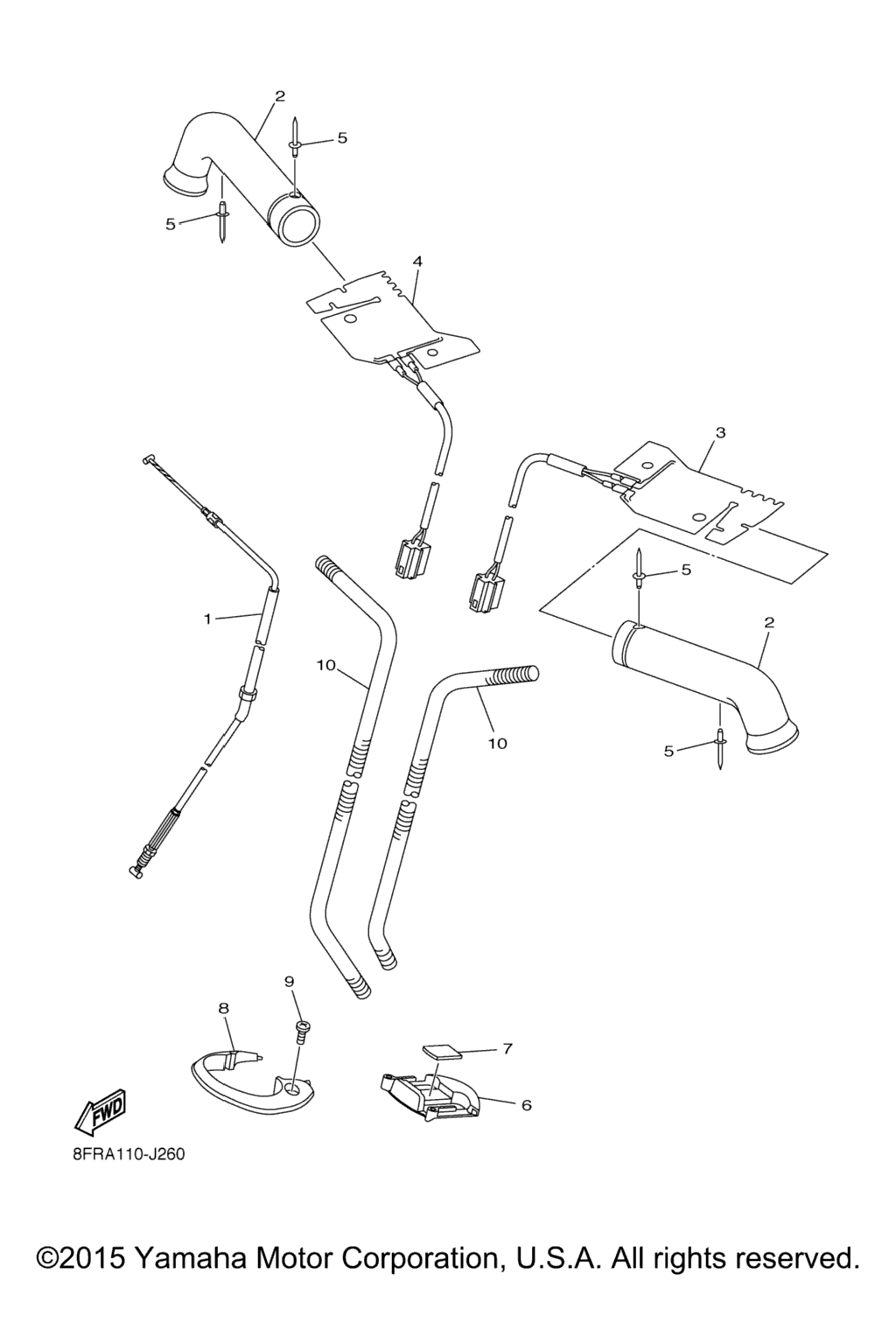 Схема узла Управляющий Трос