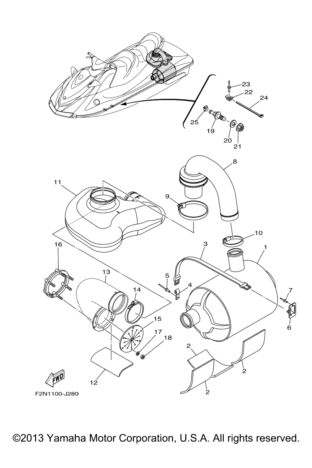 Схема узла Выхлопные Системы 4
