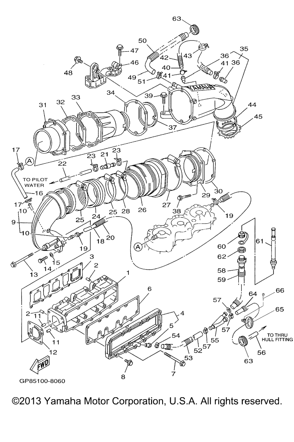 Схема узла Выхлопные Системы