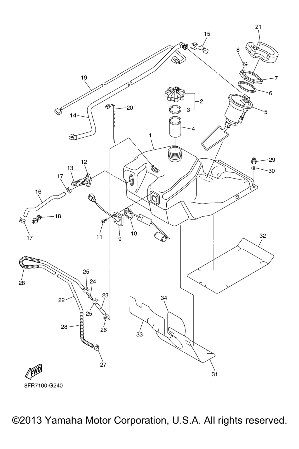 Схема узла Топливные Баки