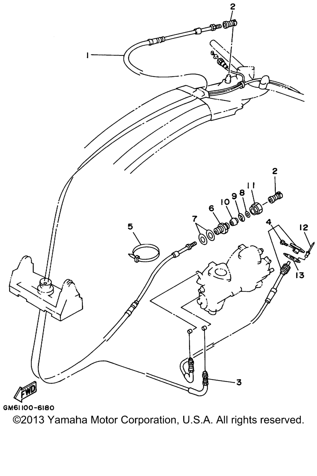 Схема узла Управляющий Трос